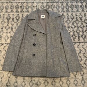 Old Navy Classic Gray Pea Coat